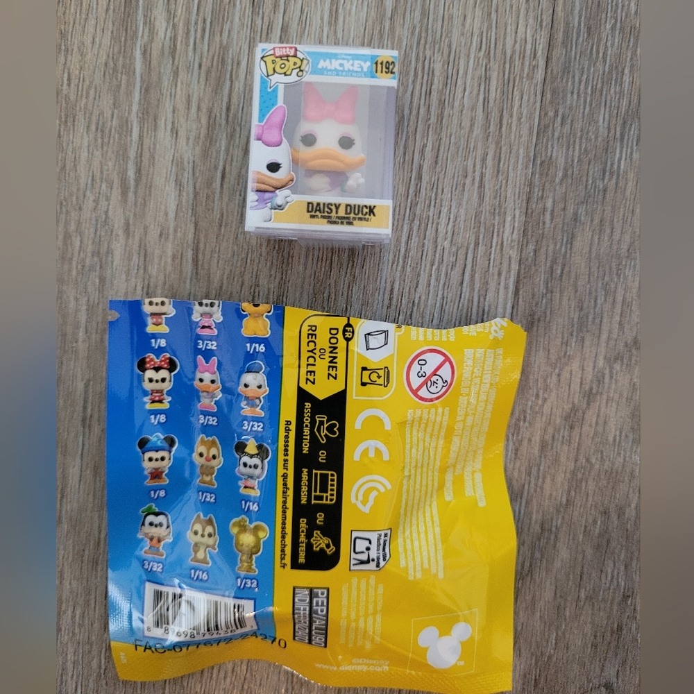 Funko Bitty Pop! of Daisy Duck from the Disney Mickey and Friends series. - Picture 2 of 8